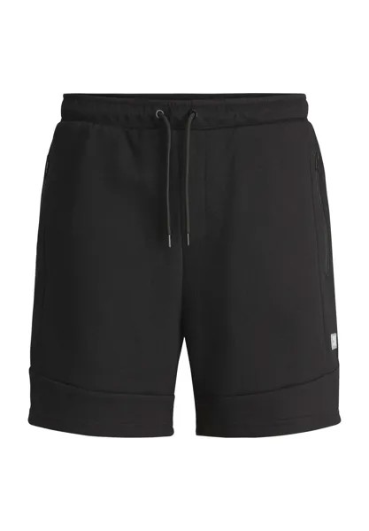 Спортивные шорты, однотонные, мужские Jack & Jones, черный