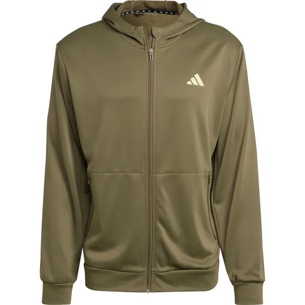 Спортивная куртка adidas Performance TRAIN ESSENTIALS SEASONAL, цвет olive strata pulse lime