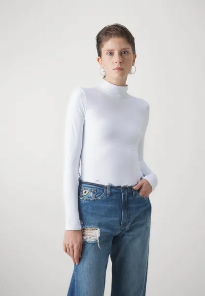 Футболка с длинными рукавами Soft Matte Seamless Long-Sleeve Mockneck Bodysuit Abercrombie & Fitch