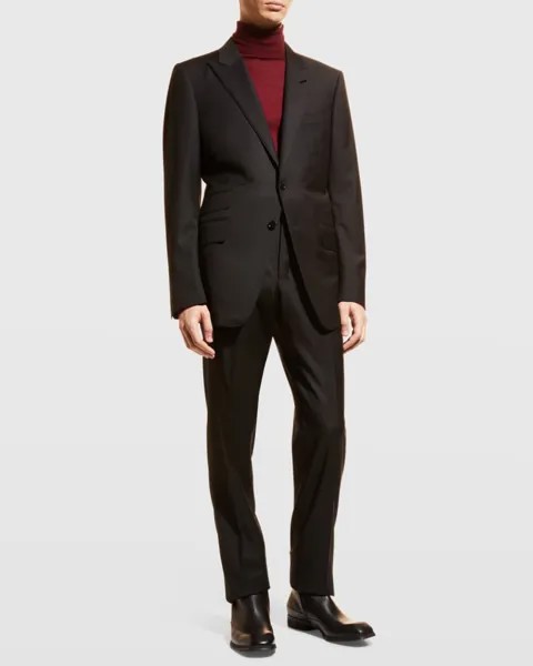 Мужской костюм-двойка Solid Master из твила TOM FORD
