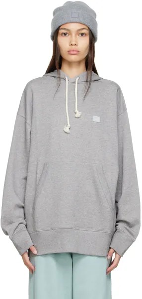 Серая худи из органического хлопка Acne Studios