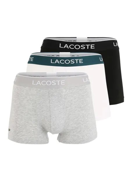 Трусы боксеры Lacoste, пестрый серый/черный/белый