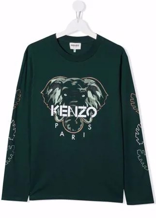 Kenzo Kids футболка с принтом