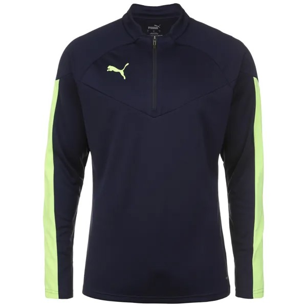 Лонгслив Puma individualFINAL 1/4 Zip, темно синий