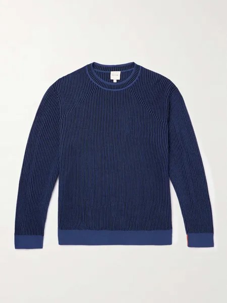 Полосатый свитер из шерсти мериноса PAUL SMITH, синий