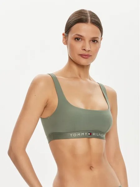 Верх бикини Tommy Hilfiger, зеленый