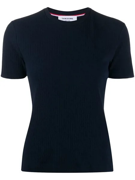 Thom Browne футболка в рубчик с полосками 4-Bar