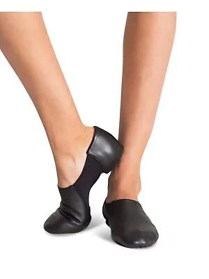 CAPEZIO Женские черные кожаные балетки без шнуровки для джаза Wonder с круглым носком, 9 м