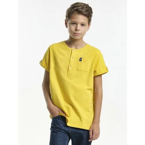 Футболка Mini Maxi, размер 140, горчичный