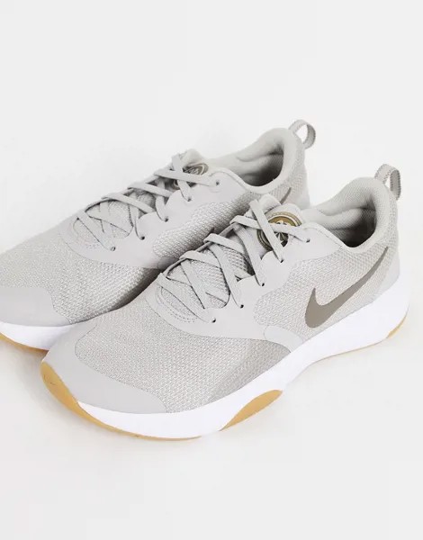Светло-бежевые кроссовки Nike Training City Rep TR-Серый