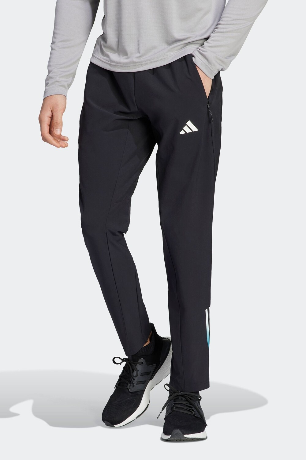 Спортивные джоггеры с 3 полосками Performance Train Icons adidas, черный