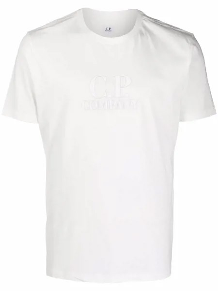 C.P. Company футболка с тисненым логотипом