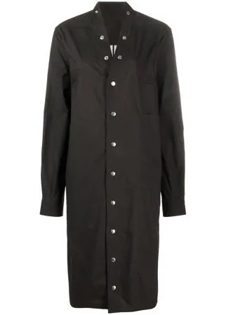 Rick Owens платье-рубашка на кнопках