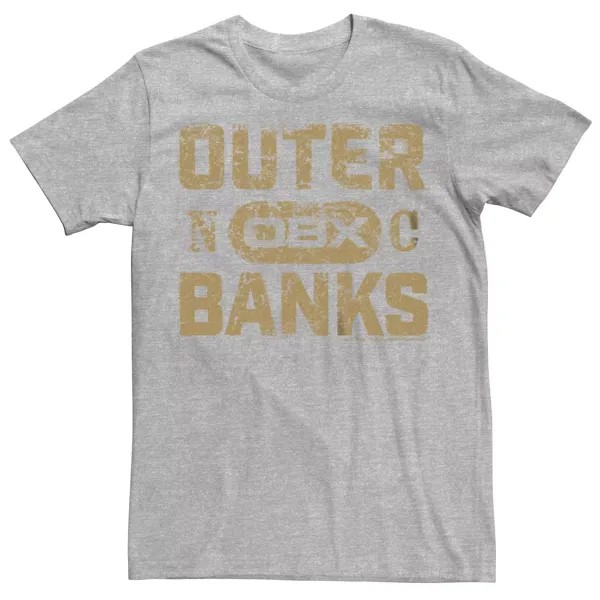Мужская футболка Outer Banks с графическим логотипом золотого оттенка Licensed Character