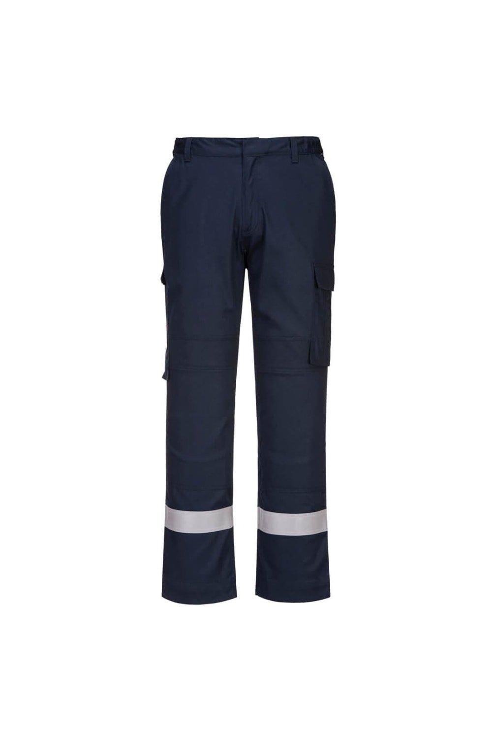 Рабочие брюки со вставками Bizflame Plus Portwest, темно-синий