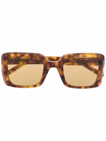 Saint Laurent Eyewear солнцезащитные очки черепаховой расцветки