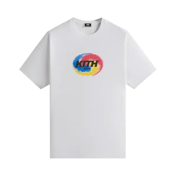 Футболка Kith Seoul Spiral Vintage Tee, белый