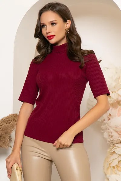 Водолазка женская LT Collection Эдита бордовая 46 RU