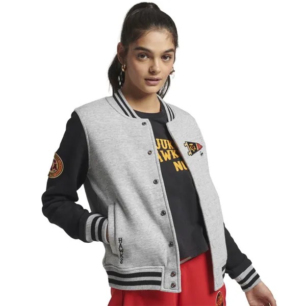 Толстовка Superdry Vintage Collegiate Bomber, серый