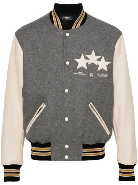AMIRI бомбер Oversized Stars, серый