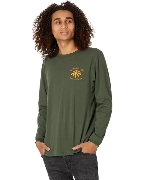 Футболка с длинным рукавом Quiksilver Solo Arbol Long Sleeve Tee, цвет Climbing Ivy