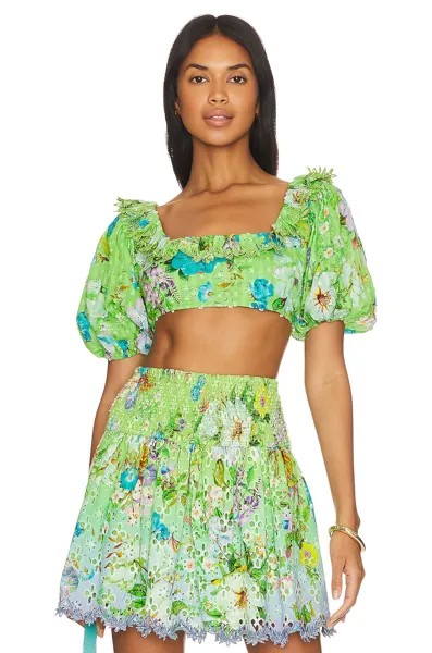 Топ HEMANT AND NANDITA Laya Crop, цвет Leaf Green