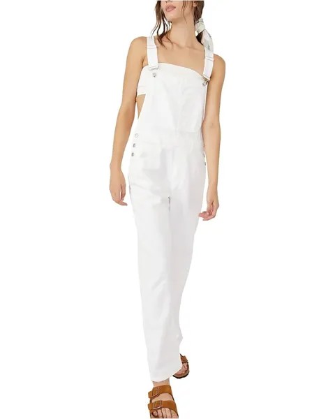 Комбинезон Free People We The Free Ziggy Denim Overalls, цвет Optic White