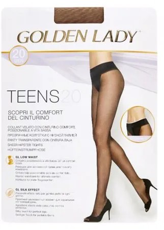 Колготки Golden Lady Teens Vita Bassa 20 den, размер 4-L, melon (бежевый)