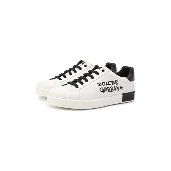 Кожаные кеды Dolce & Gabbana