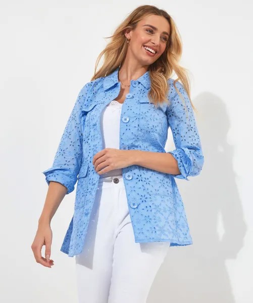 Летняя куртка Broderie с поясом Joe Browns, синий