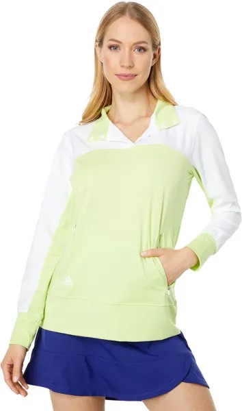 Толстовка Adidas Primeblue Quarter Snap Jacket, цвет Pulse Lime Melange