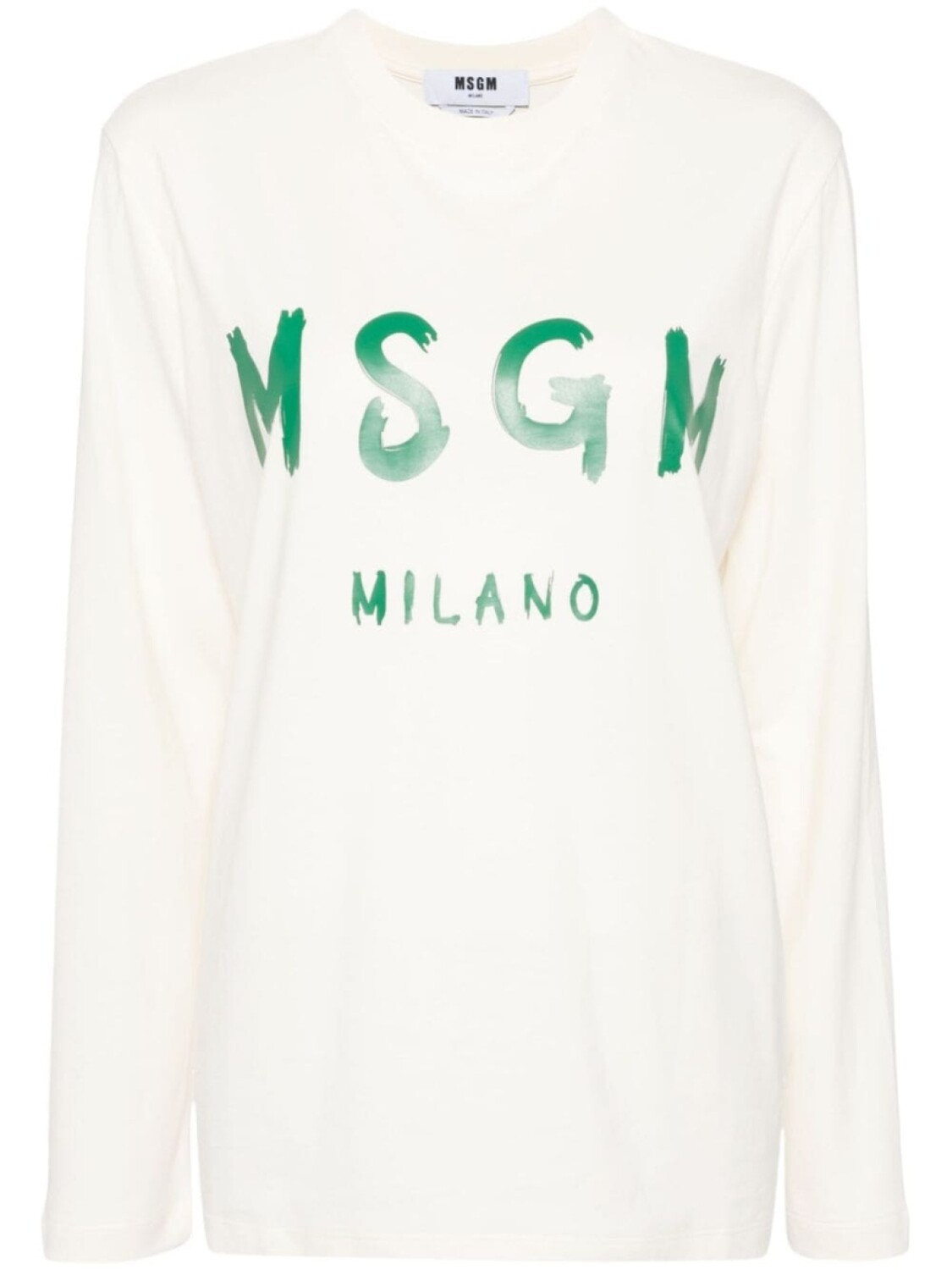 MSGM футболка из хлопка с логотипом, нейтральный цвет