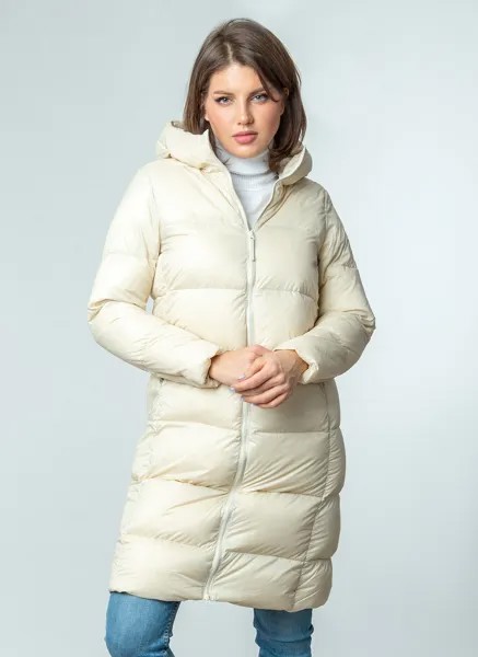 Пальто женское Каляев 56269 белое 40-42 RU