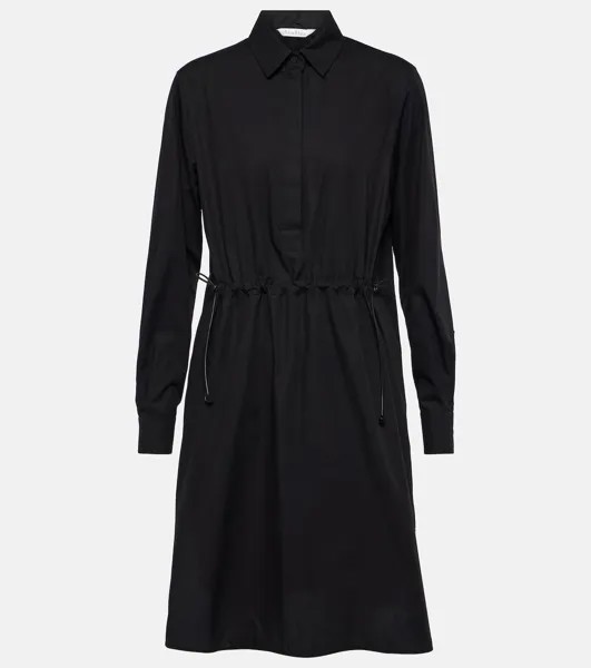 Платье-Рубашка Juanita из хлопкового поплина Max Mara, черный