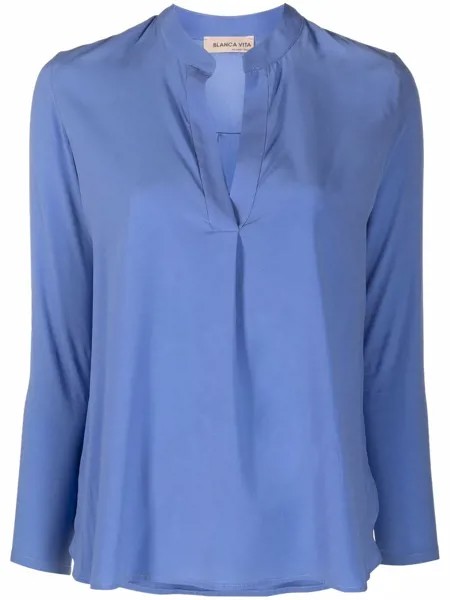 Blanca Vita silk-blend blouse