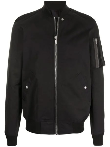 Rick Owens бомбер на молнии, черный
