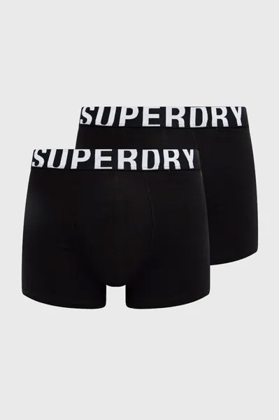 Боксеры (2 пары) Superdry, черный