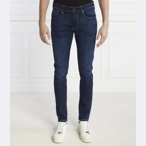 Джинсы скинни Finsbury низкая талия Pepe Jeans London, синий