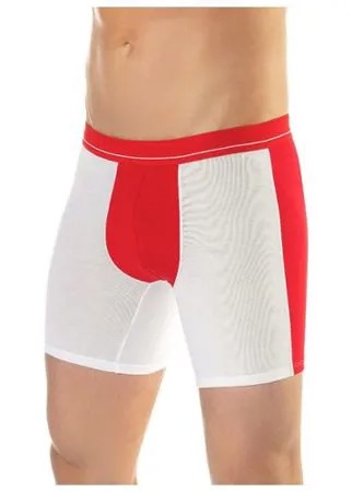 Lowry Трусы боксеры классической посадки, размер XL, бело-красный