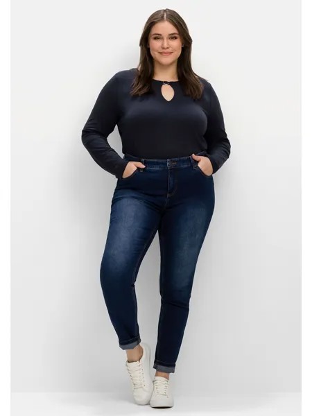 Джинсы sheego, цвет dark blue Denim