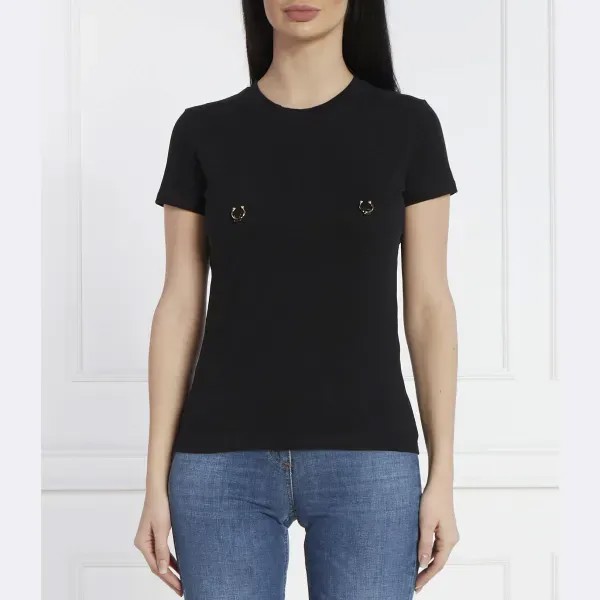 Облегающая футболка Elisabetta Franchi, черный
