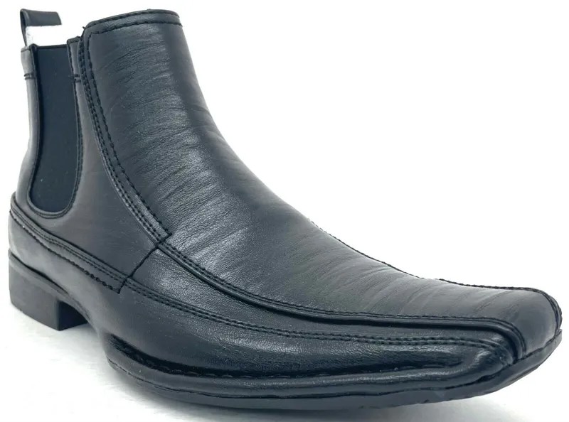 Мужские черные классические ботинки без застежки Bonafini D-620