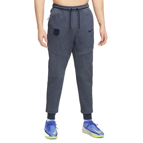 Мужские серые брюки-джоггеры из флиса Barcelona Tech Nike