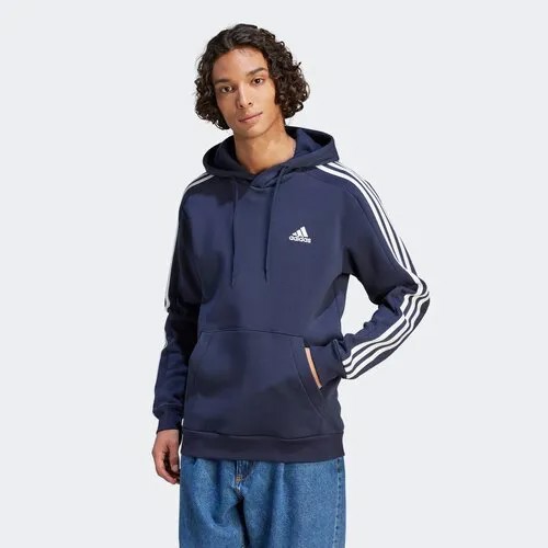 Худи adidas Essentials Fleece 3-Stripes , размер 4XL, синий