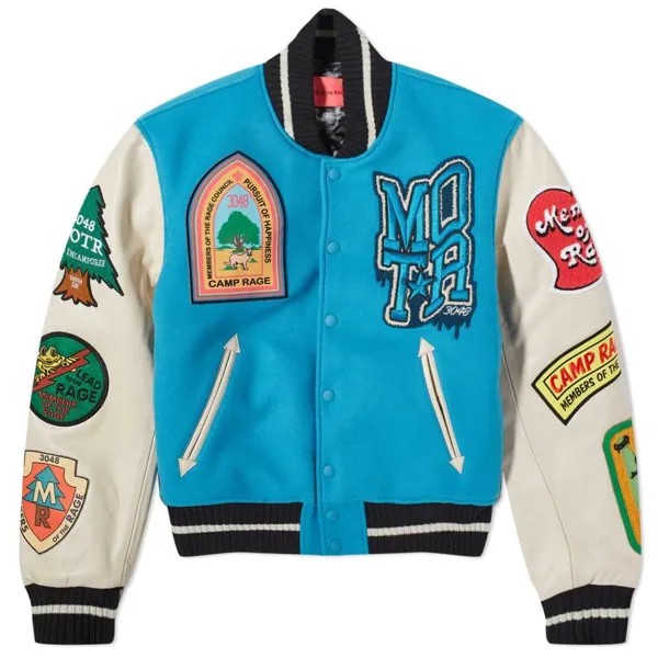 Бомбер Members Of The Rage Classic Varsity, голубой