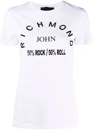 John Richmond футболка с нашивкой-логотипом
