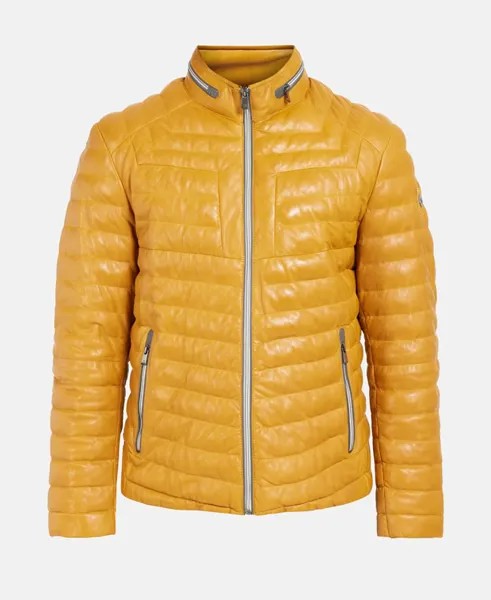 Кожаный пиджак Milestone, желтый