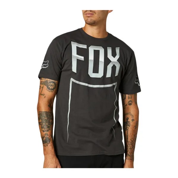 Футболка с коротким рукавом премиум-класса Fox Racing CNTRO (черный винтаж) Мужская футболка с рисунком