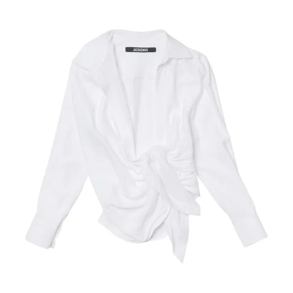 Рубашка Jacquemus La Chemise Bahia Shirt 'White', белый