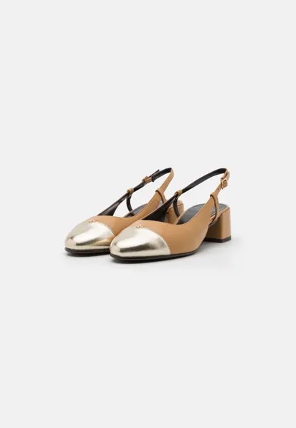 Туфли CAP TOE SLINGBACK Tory Burch, кремовый